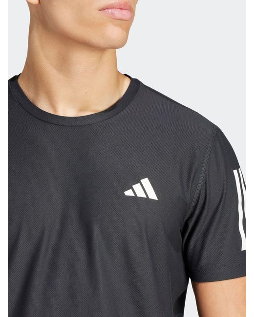 Adidas Own The Run T-Shirt in Black für Herren