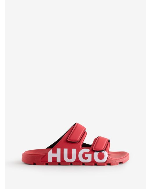 HUGO Red Evander Double Strap Sandals for men