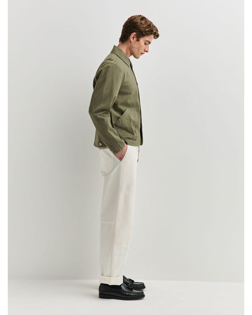 Folk Green Chunky Ripstop Assembly Jacket for men