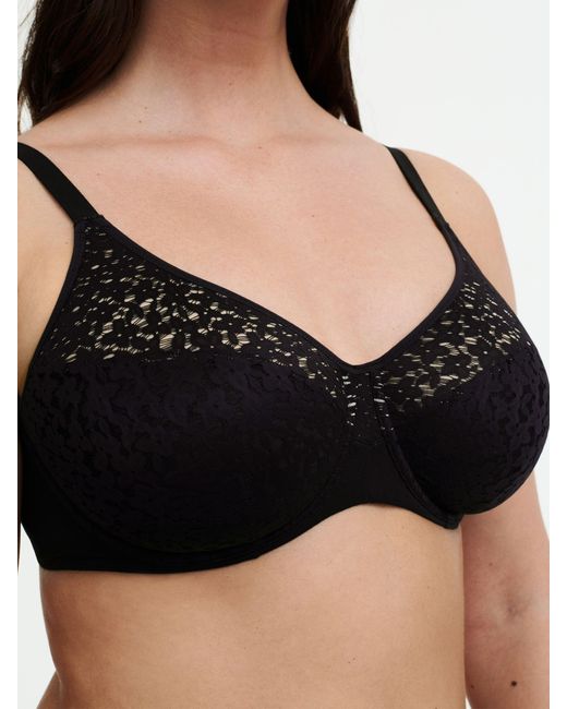 Chantelle White Norah Soft Feel Geblümter Bügel-Bh
