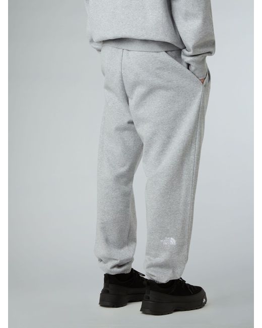The North Face Gray Essential Relaxed Straight Leg Joggers for men