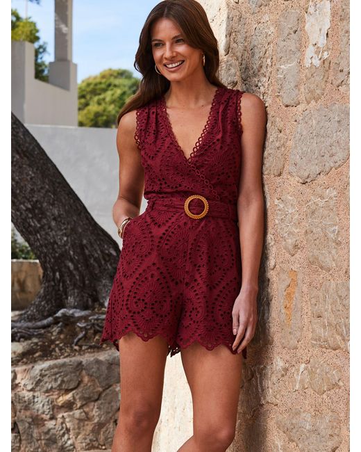 Sosandar Red Petite Petite Contrast Trim Kimono Sleeve Dress