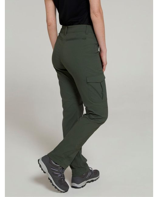 Mountain Warehouse Green Quick Drying Max Stretch Cargo Trousers