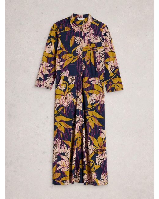 White Stuff Multicolor Rua Jersey Shirt Dress
