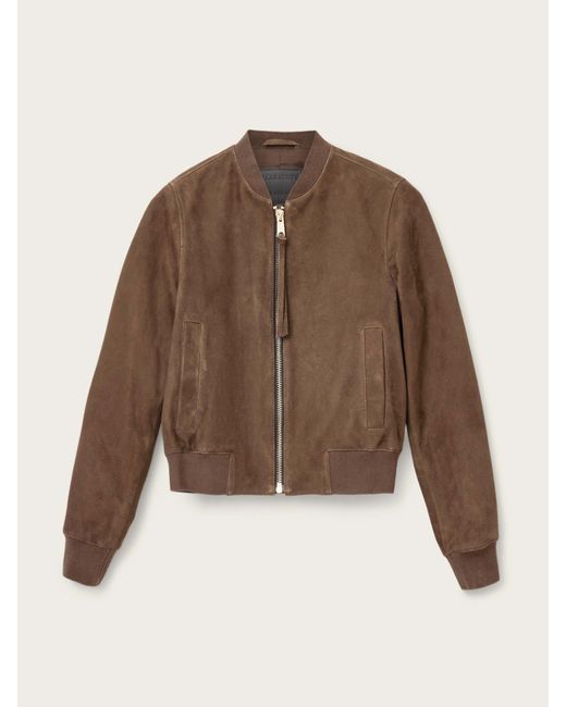 AllSaints Brown Orten Bomber Jacket