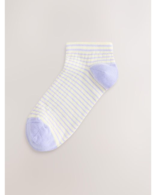 Next Multicolor Stripe Trainer Socks 5 Pack