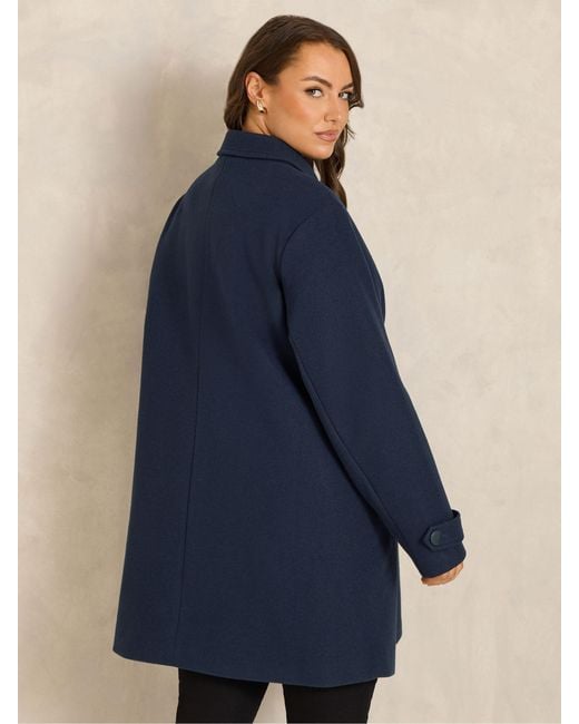 Evans Blue Longline Coat