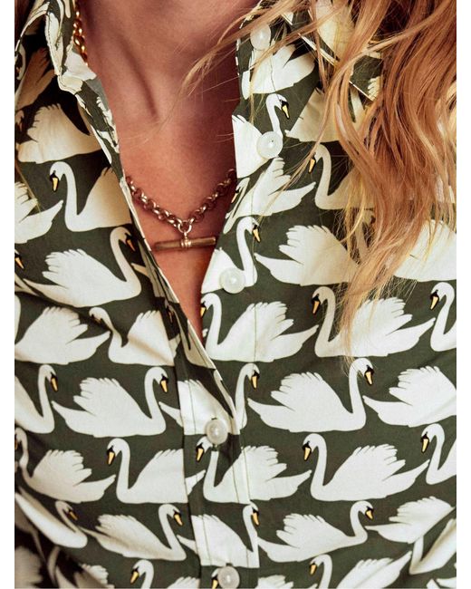 Boden Green Sienna Cotton Shirt