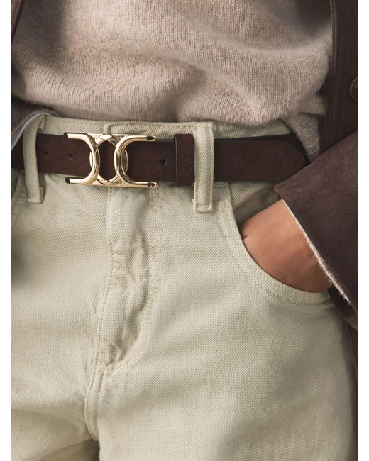 Next Multicolor Statement Buckle Regular Suede Belt