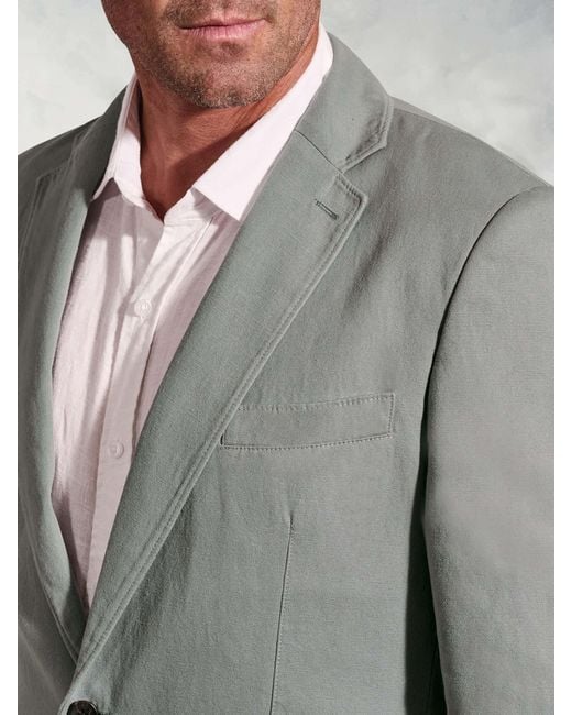 Brook Taverner Gray Garment Washed Jacket for men