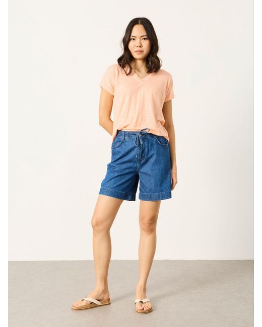 FatFace Blue Fatface Amberly Denim Shorts