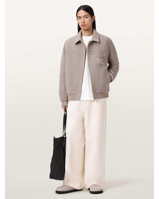 AllSaints Natural Allsaints Light Royce Jacket for men