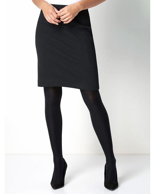 Roman Black Short Textured Jersey Skirt