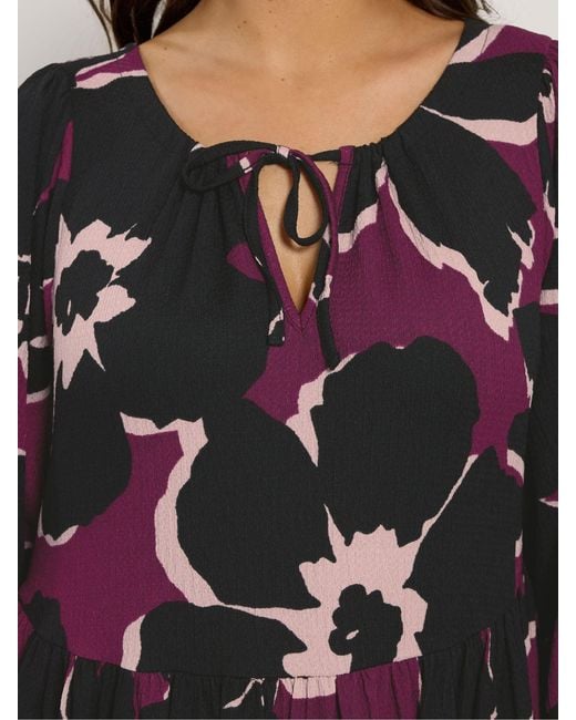 Evans White Large Floral Boho Dress