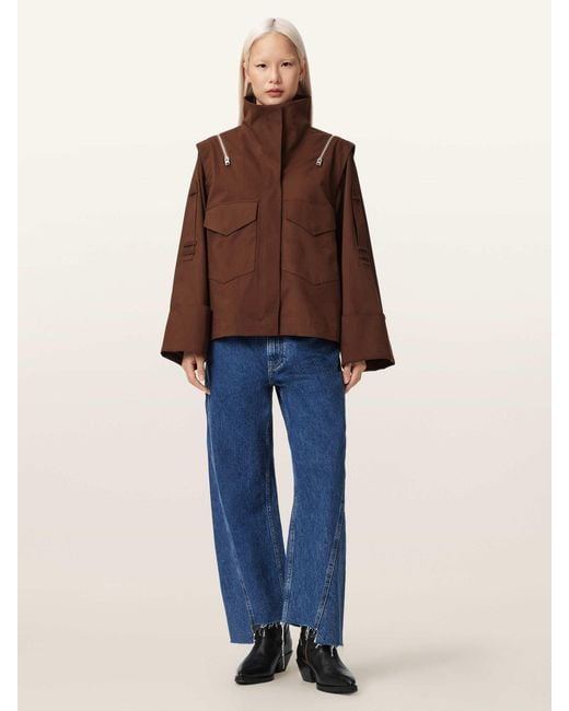 AllSaints Brown Allsaints Leighton Jacket