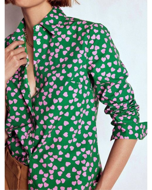 Boden Green Sienna Cotton Shirt