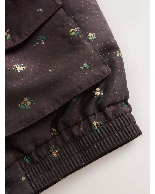 Next Brown Chocolate Ditsy Bomber Jacket