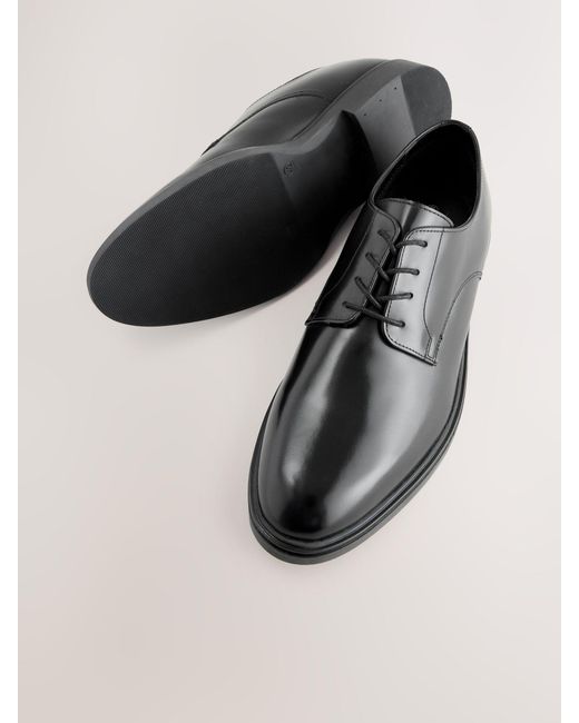 Next Black Derby Shoes for men