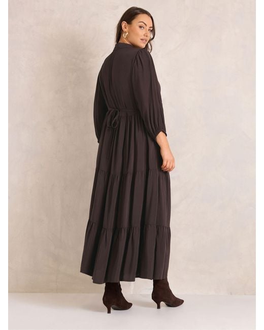 Evans Brown Button Through Dress