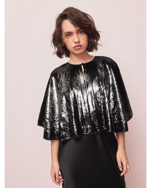Next Black Sequin Cape Cover-Up