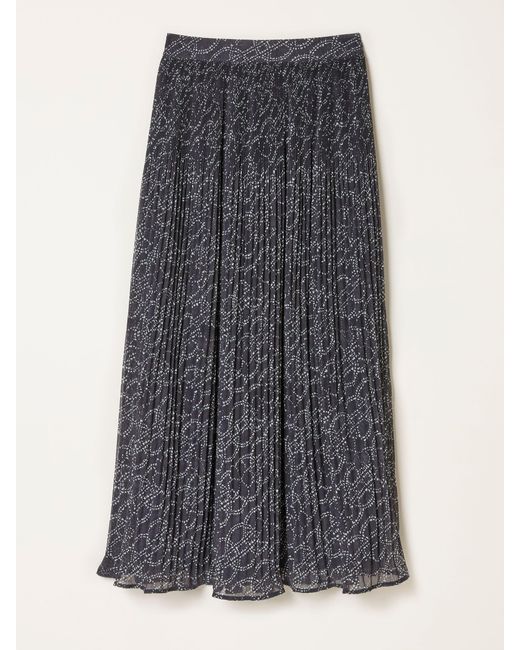 FatFace Gray Fatface Paignton Midi Skirt