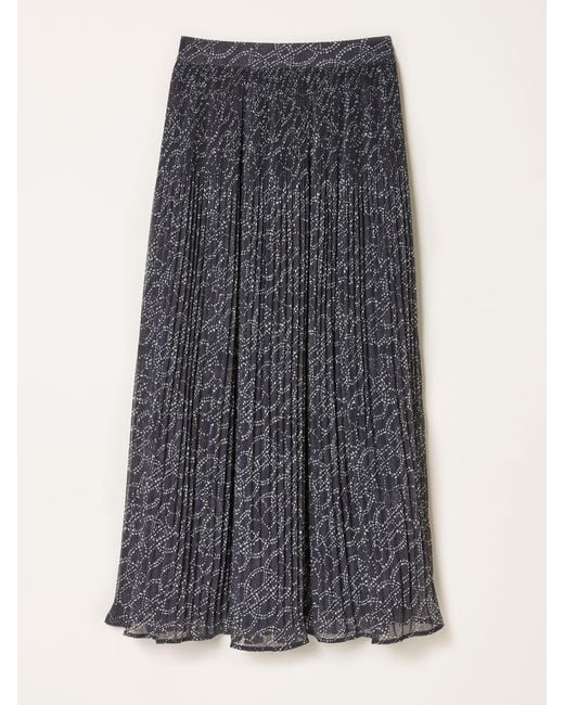 FatFace Gray Fatface Paignton Midi Skirt