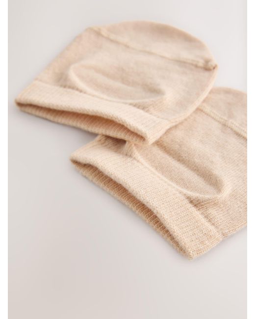 Next Natural Latte Toe Topper Mule Socks 2 Pack