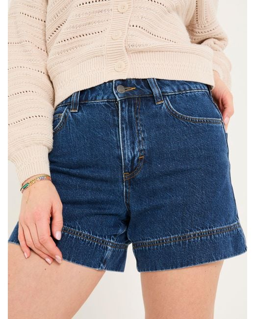 FatFace Blue Fatface Broadway 100% Cotton Denim Shorts
