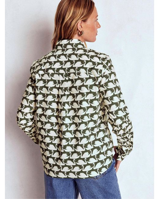 Boden Green Sienna Cotton Shirt