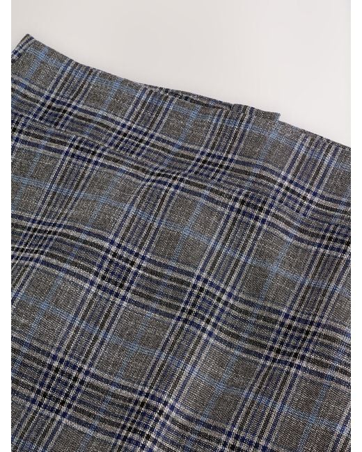 Next White Check Pencil Skirt