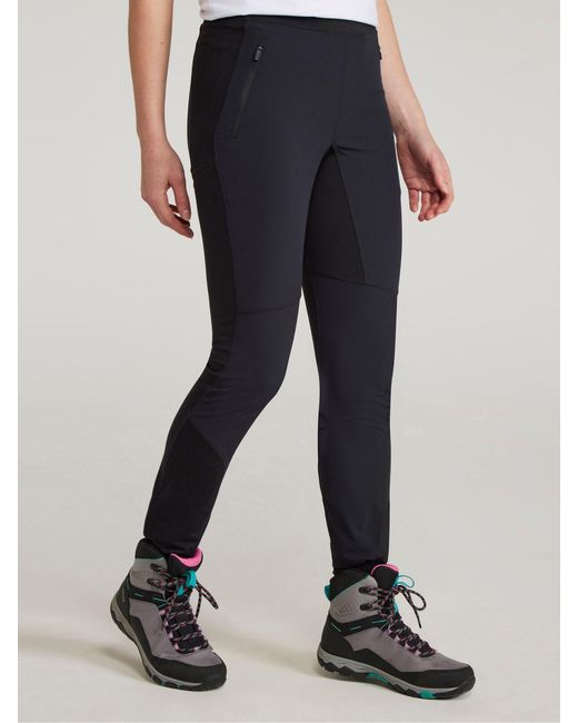 Mountain Warehouse Black Etna Water Resistant Uv Max Leggings