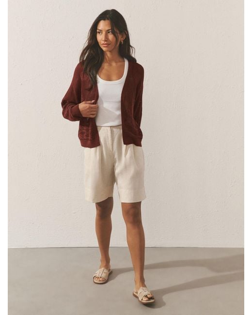 Next Brown Palm Tree Pattern Cardigan