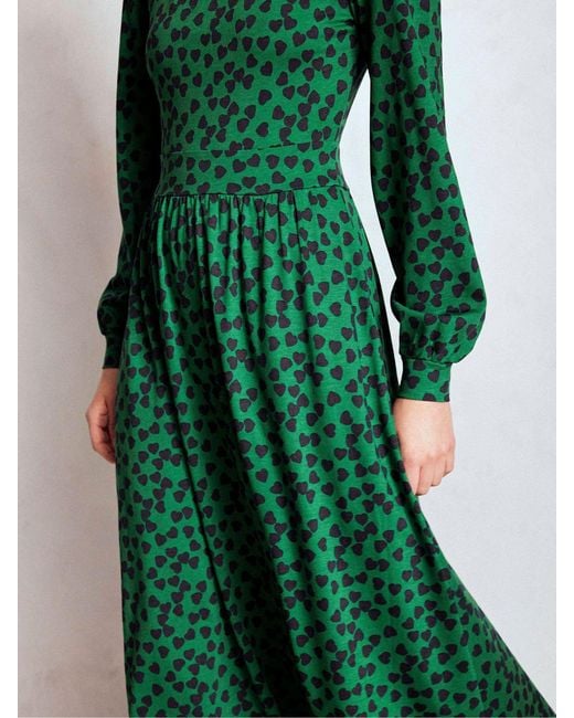 Boden Green Alexandra Jersey Midi Dress