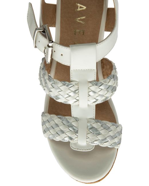 Ravel Natural Block-Heel Peep-Toe Sandals