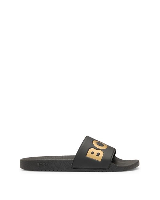 Boss Black Large Logo Sliders for men