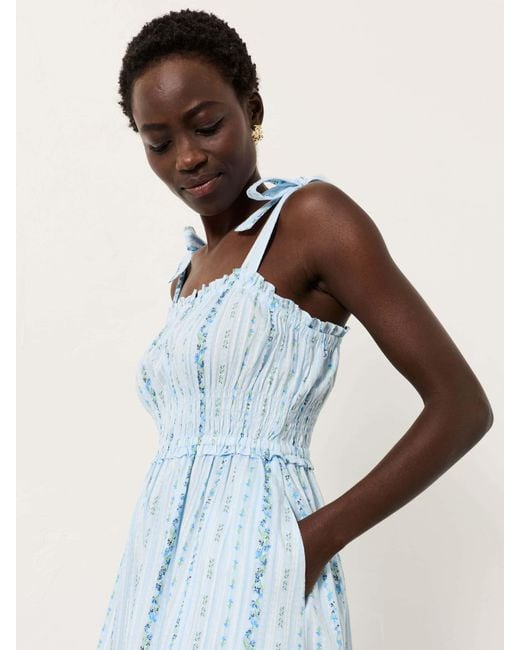 FatFace Blue Fatface Martha Regular Stripe Midi Dress