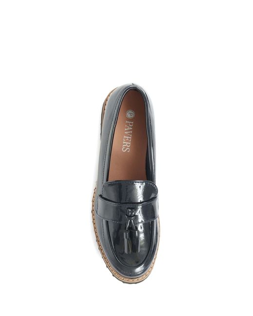 Pavers Blue Chunky Tassel Loafers
