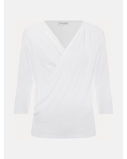 Phase Eight White Phase Eight Sutton Drape Top