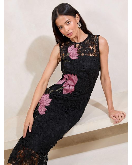 lipsy embroidered dress Heavy Embroidered Black Chiffon Party Wear Dress – Best Price Online in  Pakistan main image 1