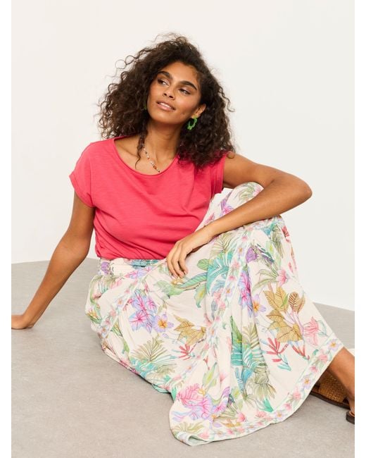 FatFace Green Fatface Jayla Maxi Skirt