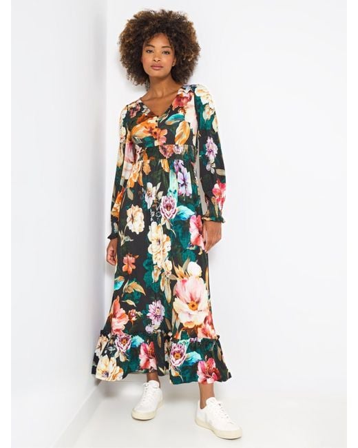 Joe Browns White Floral Jersey Maxi Dress