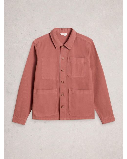 White Stuff Pink Westgate Workwear Jacket for men