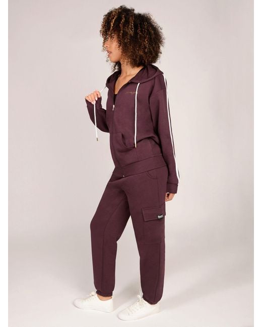 Pineapple Purple Petite Cargo Joggers