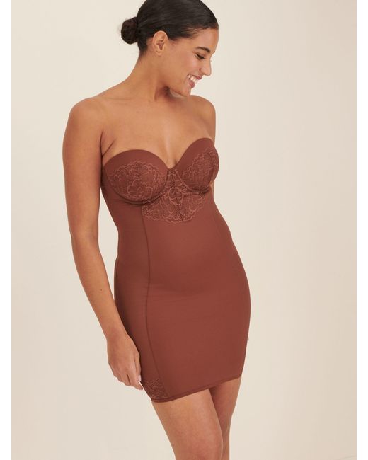 Next Brown Figurformendes Unterkleid Aus Spitze Mit Körbchen