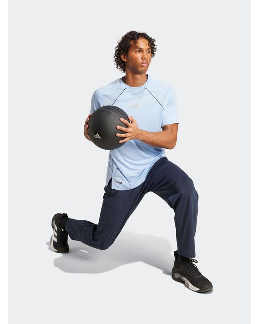 Adidas Blue Tech Apparel Climacool T-Shirt for men