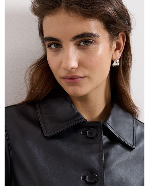 Phase Eight Black Phase Eight Pippa Leather Jacket