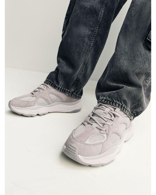 Next Natural Suede Trim Runners for men