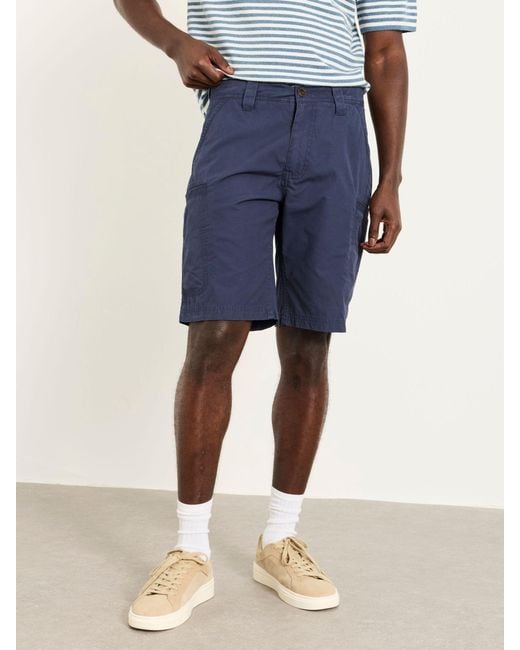 FatFace Blue Fatface Burley Lightweight Cargo Shorts for men