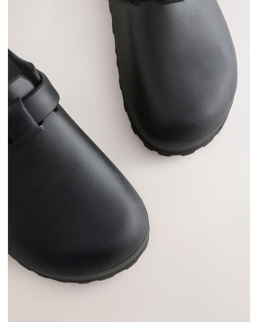 Next Black Eva Closed Toe Mules for men
