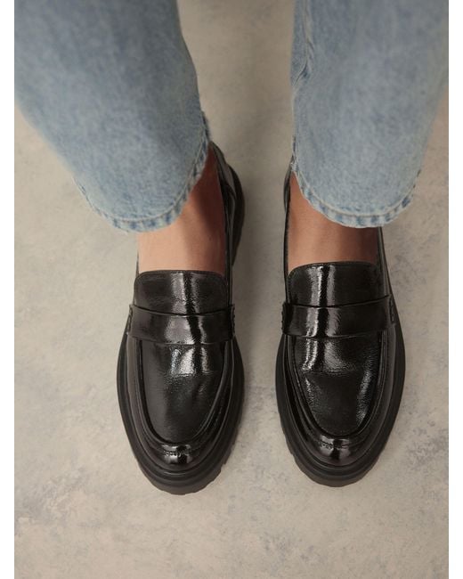 Next Black Loafer Mit Dicker Sohle